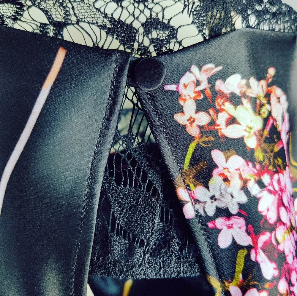 Victoria's Secret "CHERRY BLOSSOM" Body Suit Gorgeous MUST SEE❤️ peekaboo & lace - Picture 9 of 11